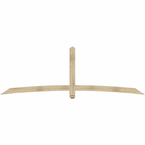 Ekena Millwork Bellingham Rough Sawn Timber Gable Bracket, Douglas Fir, 108"W x 36"H x 4"D x 4"F, 8/12 Pitch GBW108X36X0404BEL00RDF - main